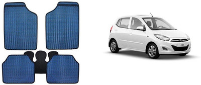 Autofetch Rubber Standard Mat For  Hyundai i10(Blue)