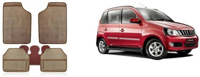 Autofetch Rubber Standard Mat For  Mahindra Quanto(Beige)