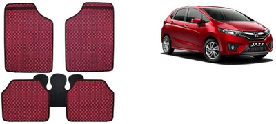 Autofetch Rubber Standard Mat For  Hyundai Jazz(Red)