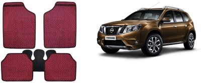 Autofetch Rubber Standard Mat For  Maruti Suzuki Baleno(Red)