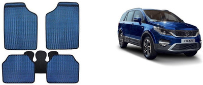 Autofetch Rubber Standard Mat For  Tata Hexa(Blue)
