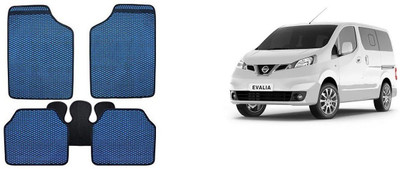 Autofetch Rubber Standard Mat For  Nissan Evalia(Blue)
