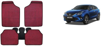 Autofetch Rubber Standard Mat For  Maruti Suzuki Baleno(Red)