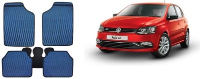 Autofetch Rubber Standard Mat For  Volkswagen Polo GT(Blue)