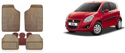 Autofetch Rubber Standard Mat For  Maruti Suzuki Ritz(Beige)