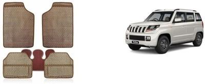 Autofetch Rubber Standard Mat For  Mahindra TUV-300(Beige)