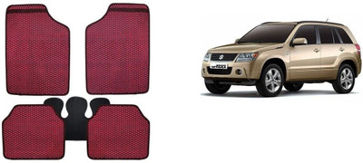 Autofetch Rubber Standard Mat For  Maruti Suzuki Vitara(Red)