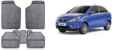 Autofetch Rubber Standard Mat For  Tata Zest(Grey)