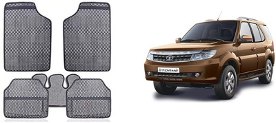 Autofetch Rubber Standard Mat For  Tata Safari Storme(Grey)