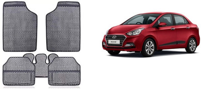 Autofetch Rubber Standard Mat For  Hyundai Xcent(Grey)