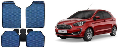 Autofetch Rubber Standard Mat For  Ford Figo(Blue)