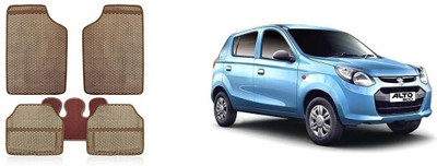 Autofetch Rubber Standard Mat For  Maruti Suzuki Alto 800(Beige)