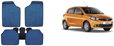 Autofetch Rubber Standard Mat For  Tata Tiago(Blue)