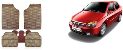 Autofetch Rubber Standard Mat For  Tata Indigo CS(Beige)