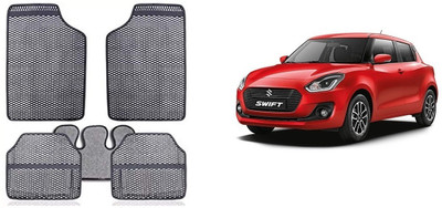Autofetch Rubber Standard Mat For  Maruti Suzuki New Swift(Grey)