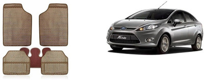 Autofetch Rubber Standard Mat For  Ford Fiesta(Beige)