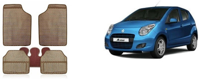Autofetch Rubber Standard Mat For  Maruti Suzuki A-Star(Beige)