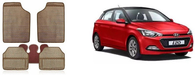 Autofetch Rubber Standard Mat For  Hyundai i20(Beige)