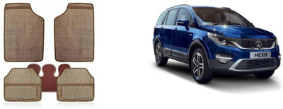 Autofetch Rubber Standard Mat For  Tata Hexa(Beige)