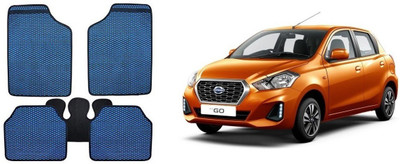 Autofetch Rubber Standard Mat For  Datsun Go(Blue)