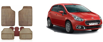 Autofetch Rubber Standard Mat For  Fiat Punto Evo(Beige)