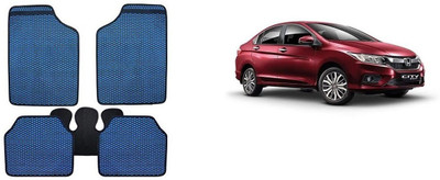 Autofetch Rubber Standard Mat For  Honda New City(Blue)