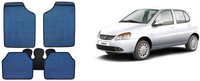 Autofetch Rubber Standard Mat For  Tata Indica(Blue)