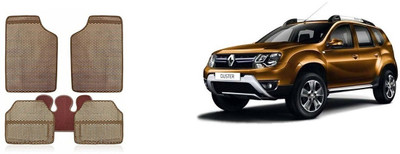 Autofetch Rubber Standard Mat For  Renault Duster(Beige)