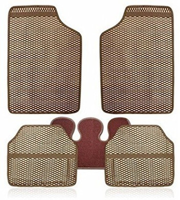 Autofetch Rubber Standard Mat For  Universal For Car(Beige)