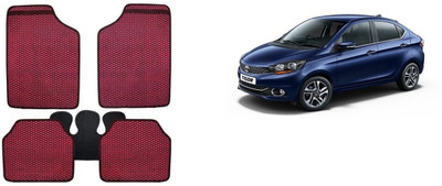 Autofetch Rubber Standard Mat For  Tata Tigor EV(Red)