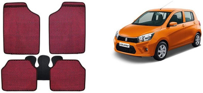 Autofetch Rubber Standard Mat For  Maruti Suzuki Celerio(Red)