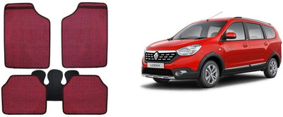 Autofetch Rubber Standard Mat For  Renault Lodgy(Red)