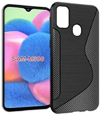 Helix Back Cover for Samsung Galaxy M30s(Black, Shock Proof, Silicon, Pack of: 1)