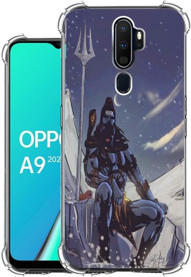 SNAZZY Back Cover for oppo a9 2020(Blue, Shock Proof, Silicon, Pack of: 1)