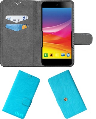 ACM Flip Cover for Micromax Canvas Nitro 4g E455(Blue, Cases with Holder, Pack of: 1)