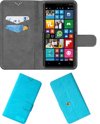 ACM Flip Cover for Nokia Lumia 830(Blue, Cases with Holder, Pack of: 1)