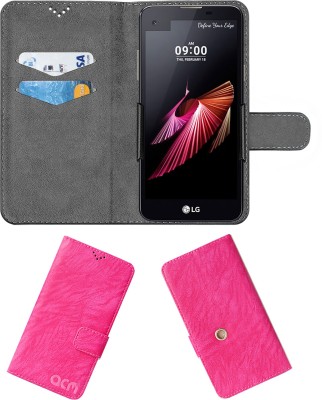 ACM Flip Cover for Lg X Screen K500i(Pink, Cases with Holder, Pack of: 1)