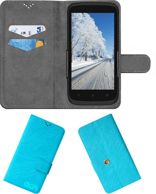 ACM Flip Cover for Celkon A62(Blue, Cases with Holder, Pack of: 1)