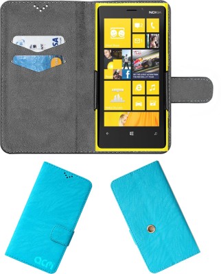ACM Flip Cover for Nokia Lumia 920(Blue, Cases with Holder, Pack of: 1)