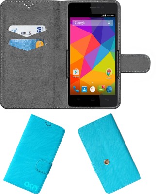 ACM Flip Cover for Micromax Unite 3 Q372(Blue, Cases with Holder, Pack of: 1)