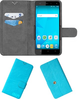 ACM Flip Cover for Micromax Pulse 4g E451(Blue, Cases with Holder, Pack of: 1)