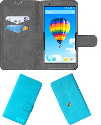 ACM Flip Cover for Lava Fuel F2(Blue, Cases with Holder, Pack of: 1)
