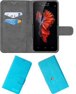 ACM Flip Cover for Videocon Graphite 1 V45ed(Blue, Cases with Holder, Pack of: 1)
