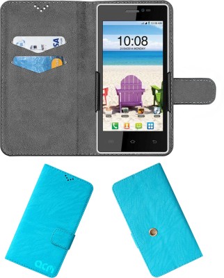 ACM Flip Cover for Intex Aqua N17(Blue, Cases with Holder, Pack of: 1)
