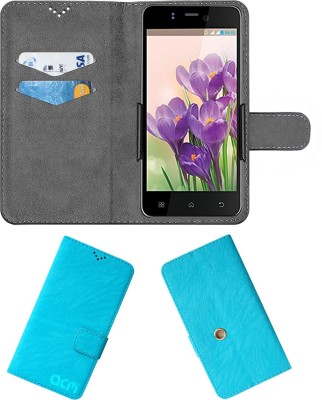 ACM Flip Cover for Lava Iris Pro 30+ Plus(Blue, Cases with Holder, Pack of: 1)