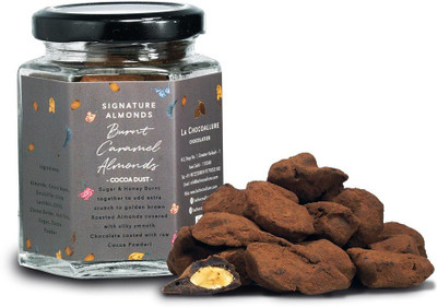 la chocoallure Burnt Caramel Almonds (Cocoa Dust) Fudges(100 g)