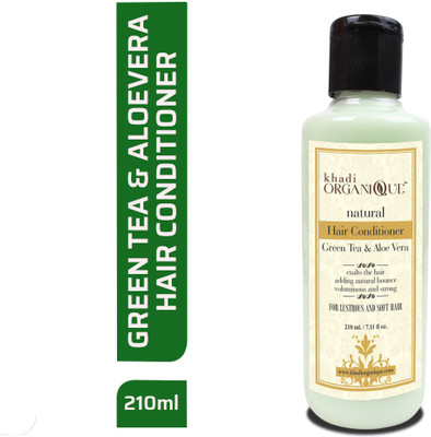 khadi ORGANIQUE Green Tea Aloevera Hair Conditioner 210 ML PACK OF 1(210 ml)