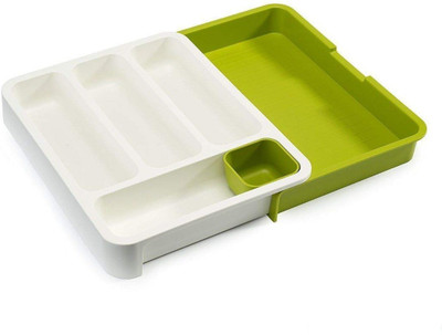 Easydex Empty Cutlery Box Drawer Case(green  Holds 6 Pieces)