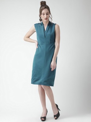 KASSUALLY Women Bodycon Blue Dress