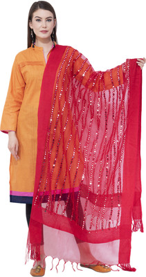 A R SILK Cotton Blend Embellished Women Dupatta